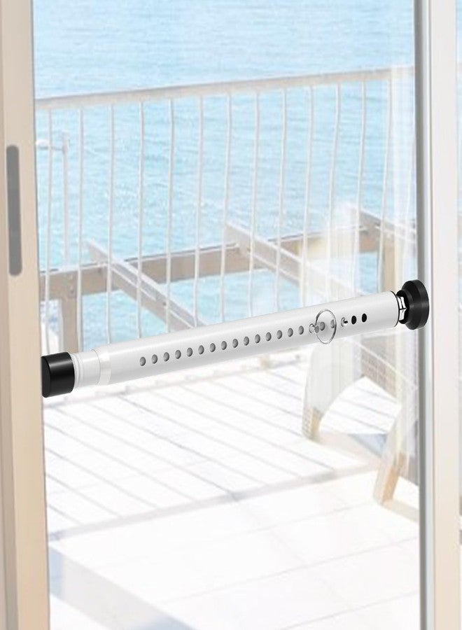 BsBsBest Window Security Bars Inside Adjustable 18 to 51 Inch Sliding Door Security Bar Interior White 1 Pack Window Locks Security up and Down Window Bars Security Extendable - Image 1